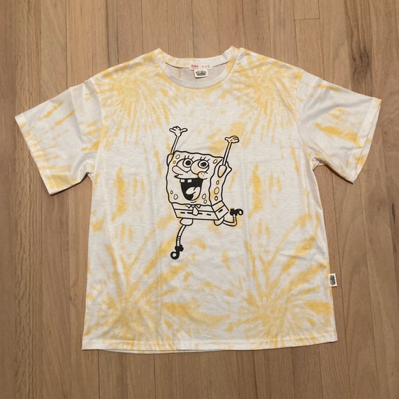 ROMWE 🧽 SpongeBob Tie Dye Tee - Picture 4 of 12